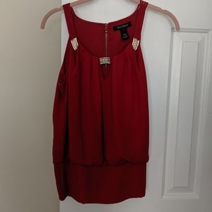 Red White House Black market XS dress top NWOT